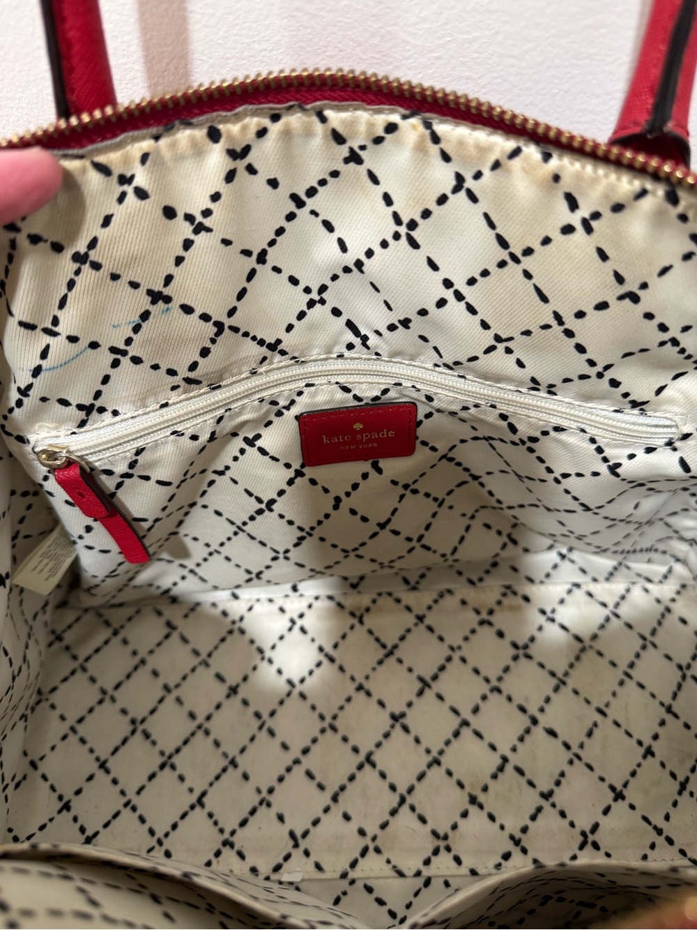 Kate Spade Cove Street Pillbox Red Leather Pippa Satchel Purse Handbag - Picture 8 of 11